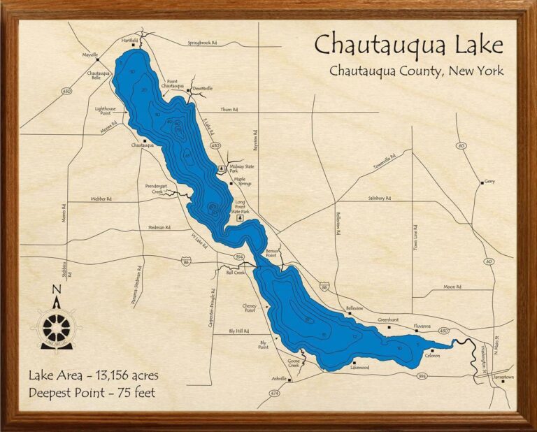 Map Of Chautauqua Lake