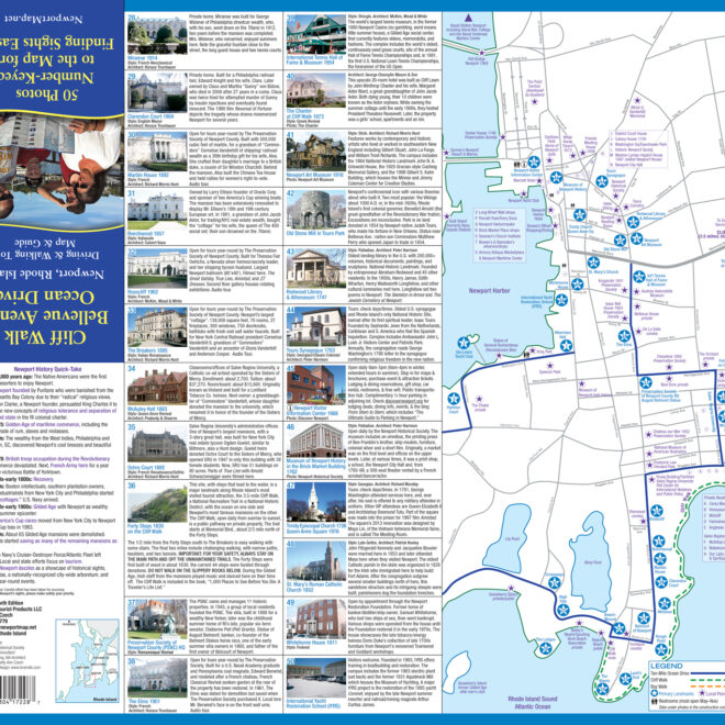 Map Of Cliff Walk Newport Ri
