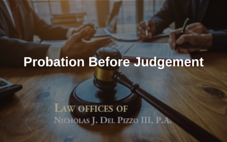 What Does Probation Before Judgement Mean