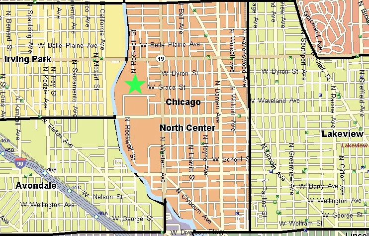 North Center Neighborhood Map