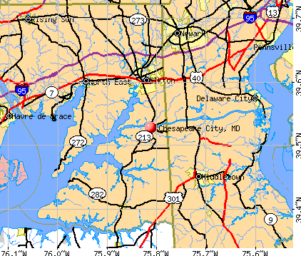 Map Of Chesapeake City Md