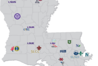 Map Of Colleges In Louisiana