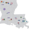 Map Of Colleges In Louisiana