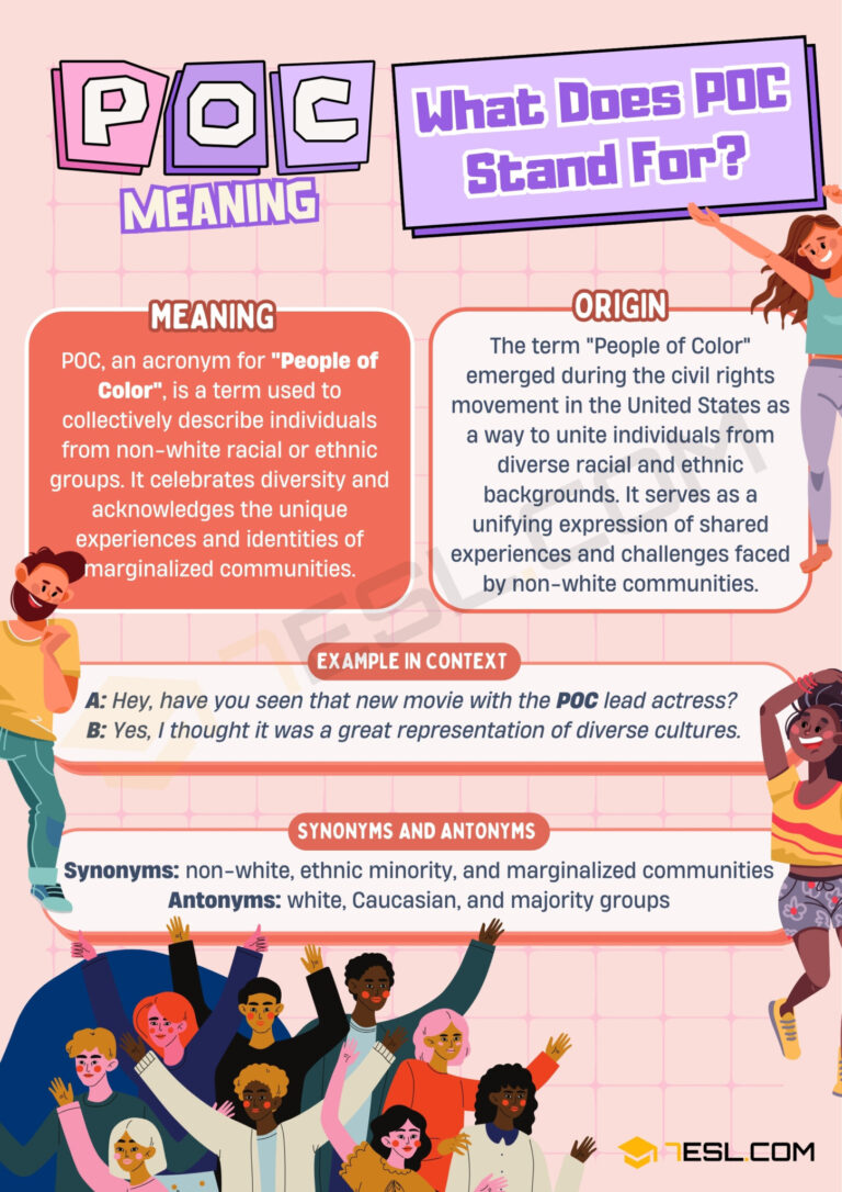 What Does Not Poc Mean In Court