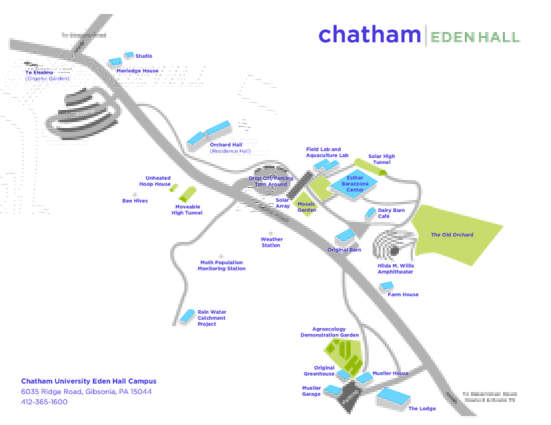 Chatham University Campus Map