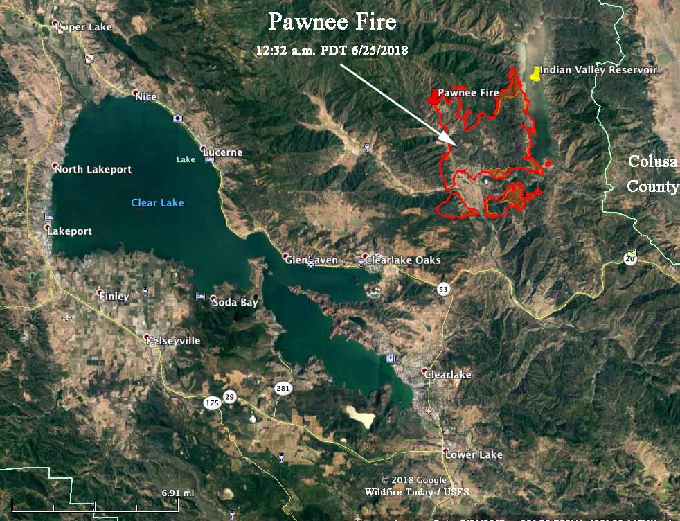 Pawnee Fire forces evacuations in Lake County, California - Wildfire Today