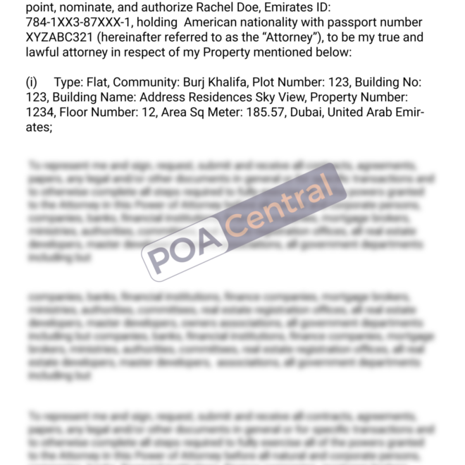 What Does Poa Mean In Real Estate