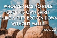 What Does Proverbs 25 28 Mean