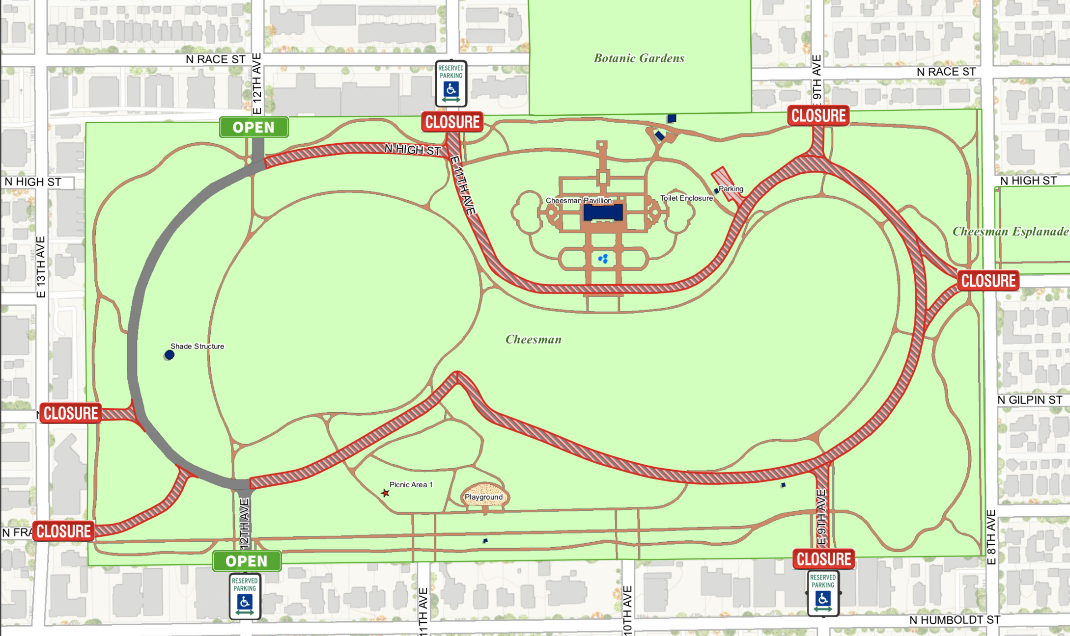 Cheesman Park Denver Map - Darsie Francesca