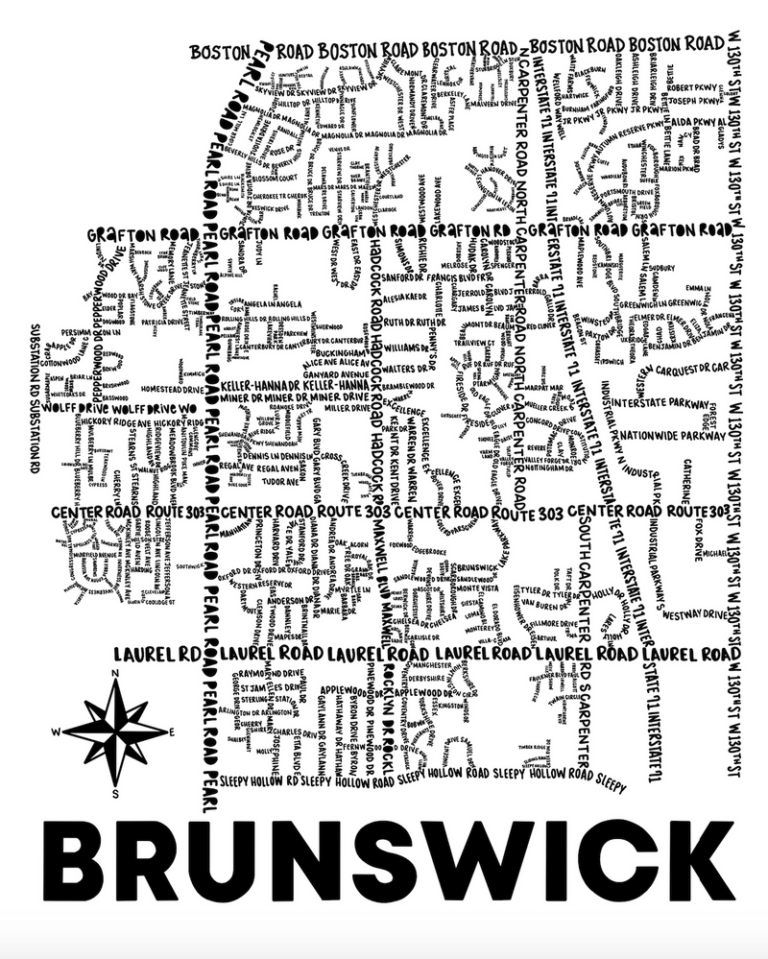 Map Of Goodyear Creek Brunswick Ohio