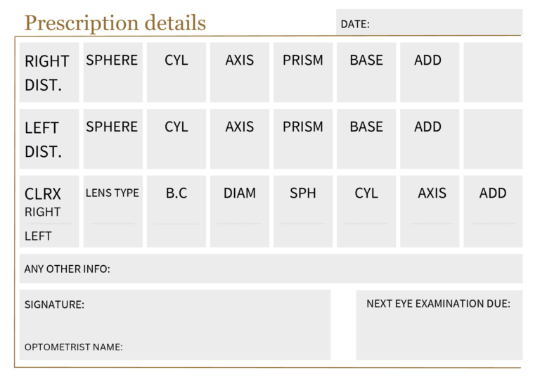 What Does My Eye Prescription Mean Calculator