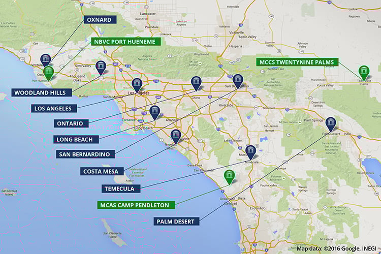 Political Map Of Southern California
