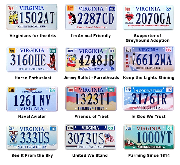 What Does Gy Mean On A Virginia License Plate