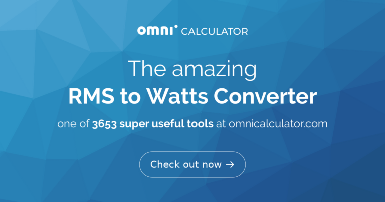 What Is Watts Rms Mean