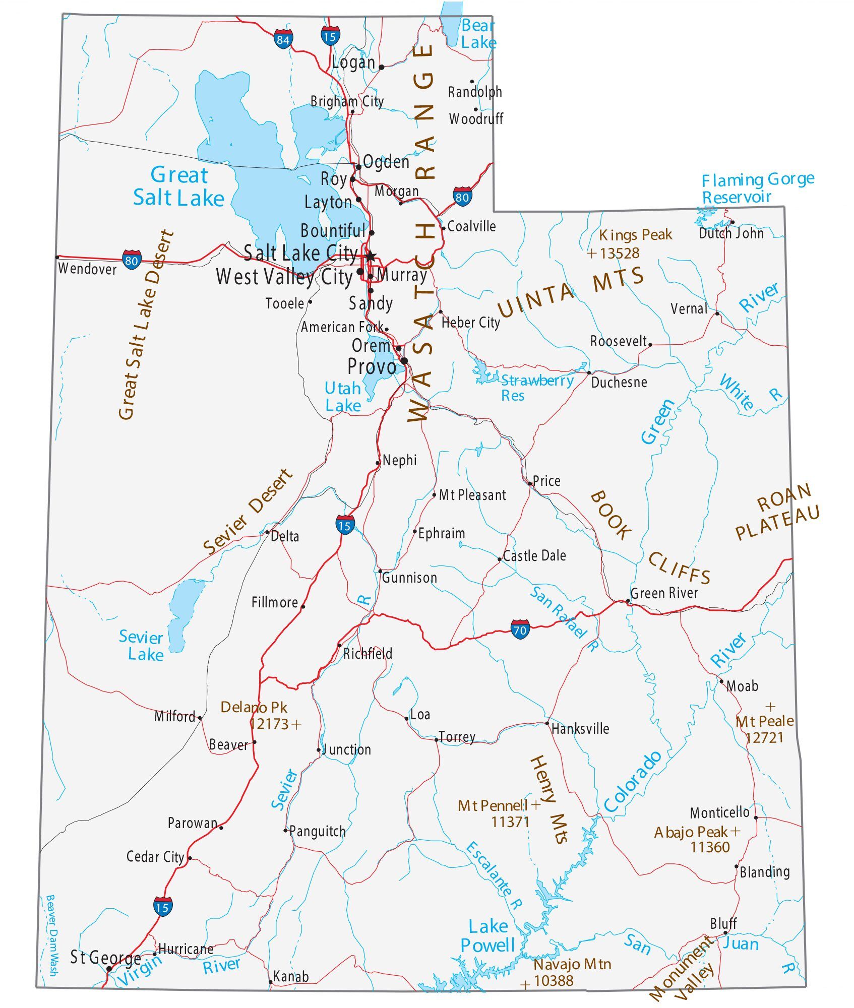 Utah County Map - GIS Geography