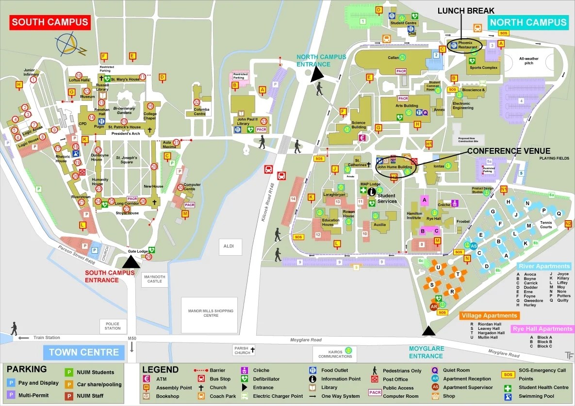 Venue Campus Map - NUI Maynooth
