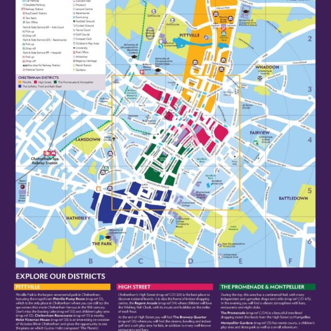 Map Of Cheltenham Town Centre