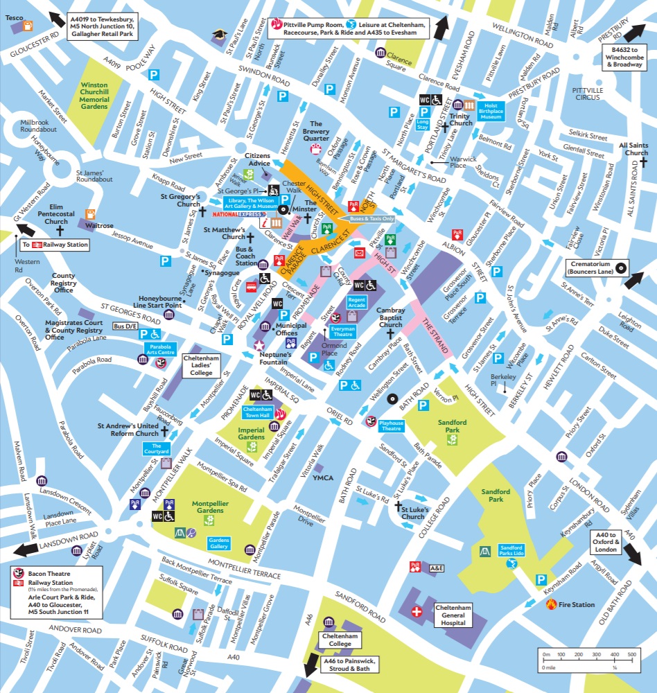 Map of Cheltenham - Visit Cheltenham