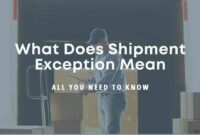 What Does It Mean When A Package Has An Exception
