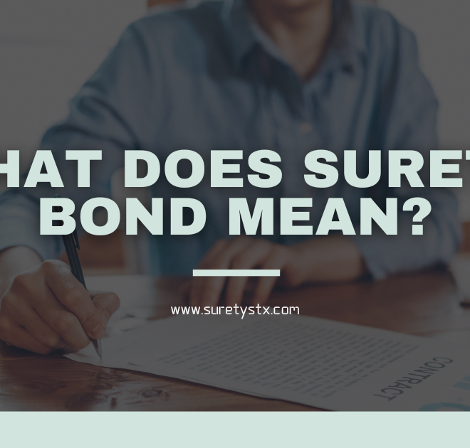 What Does A Cash Surety Bond Mean