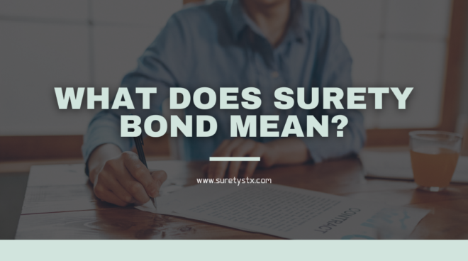 What Does Surety/Cash Mean