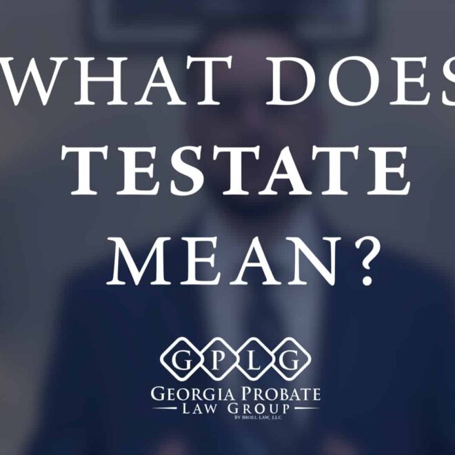 What Does It Mean To Die Testate