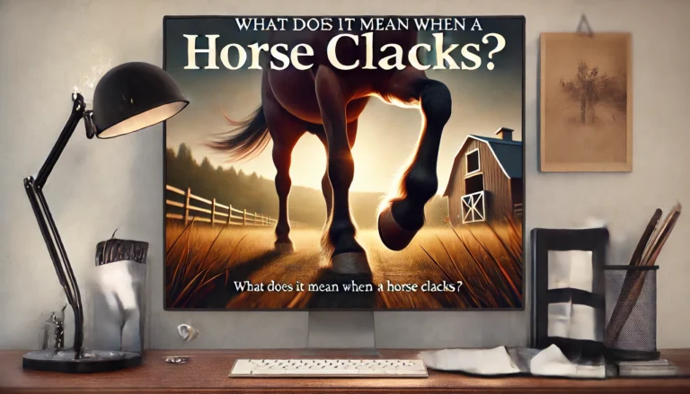 What Does It Mean When A Horse Clacks
