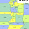 Map Of Cities In Utah County