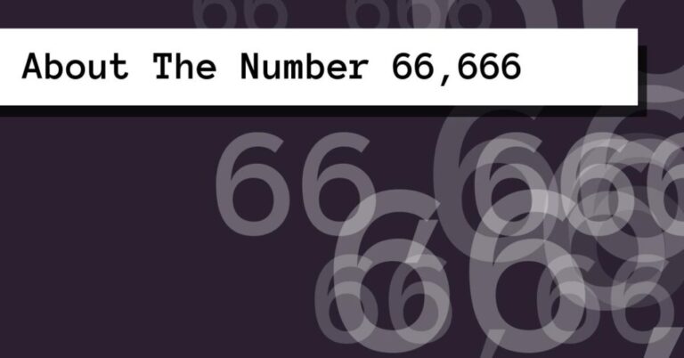 What Does 66666 Mean