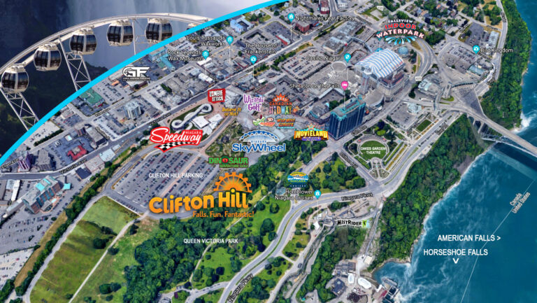 Map Of Clifton Hill Niagara Falls