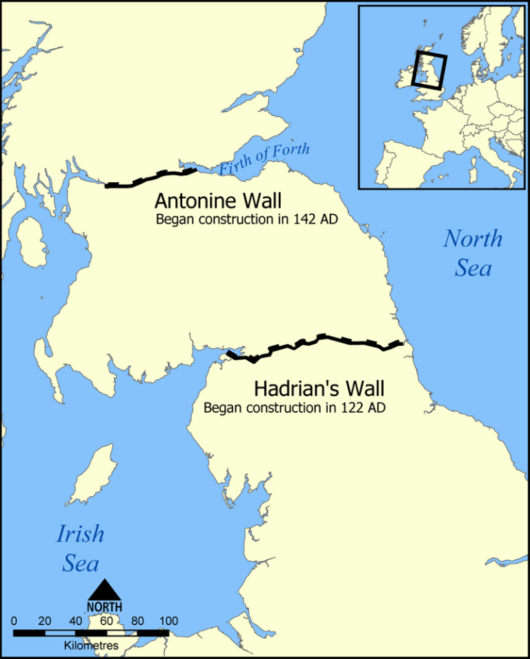 Map Of Hadrian Wall