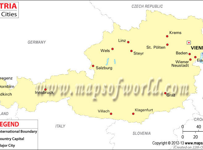 Map Of Cities In Austria