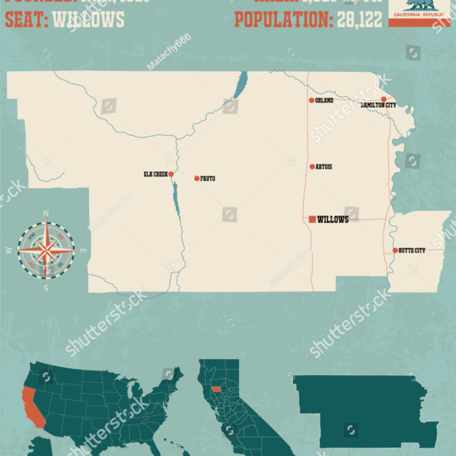 Map Of Glenn County California
