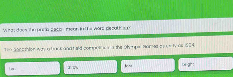 What Does The Prefix Deca Mean Nyt