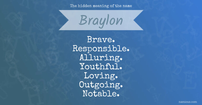 What Does The Name Braylon Mean