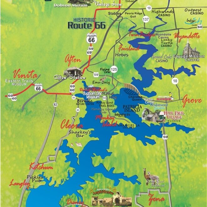 Map Of Grand Lake In Oklahoma