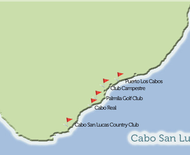 Map Of Golf Courses In Cabo San Lucas