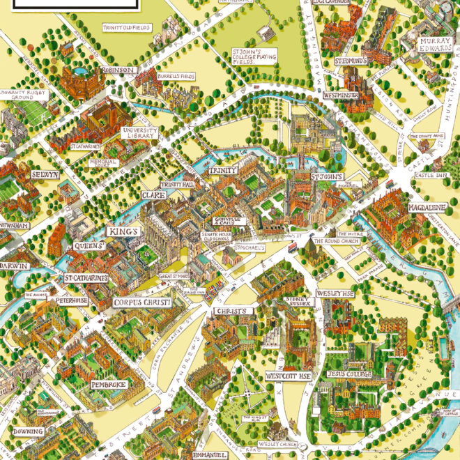 Map Of Colleges Cambridge