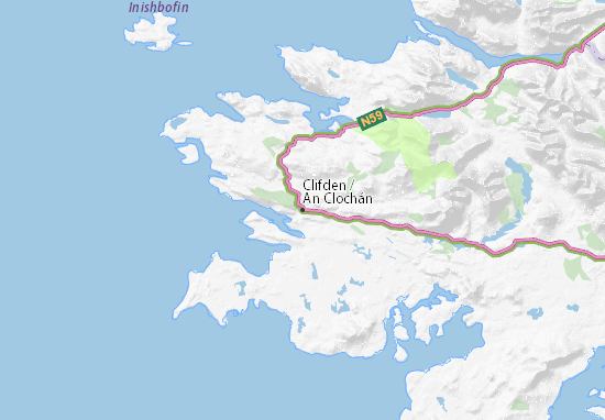 MICHELIN Clifden Map