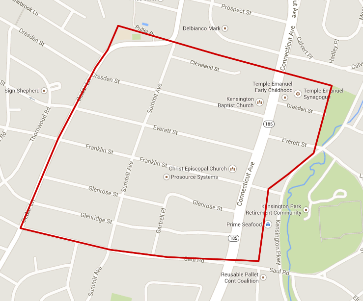 Town Map – Chevy Chase View