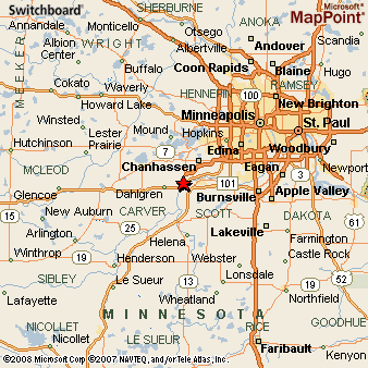 Historic map of Chaska