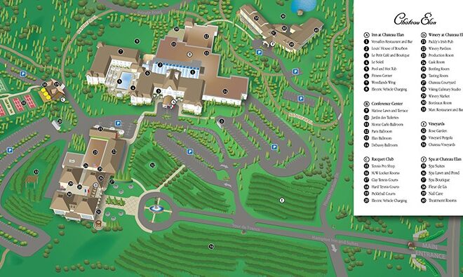 Map Of Chateau Elan