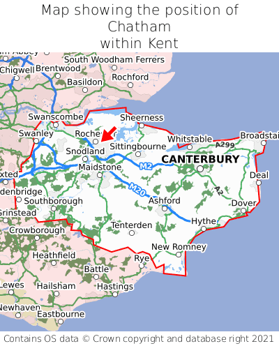 Where is Chatham? Chatham on a map