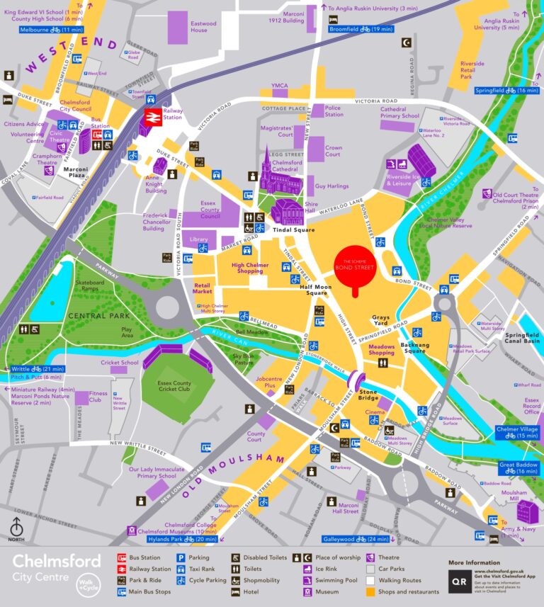 Map Of Chelmsford England