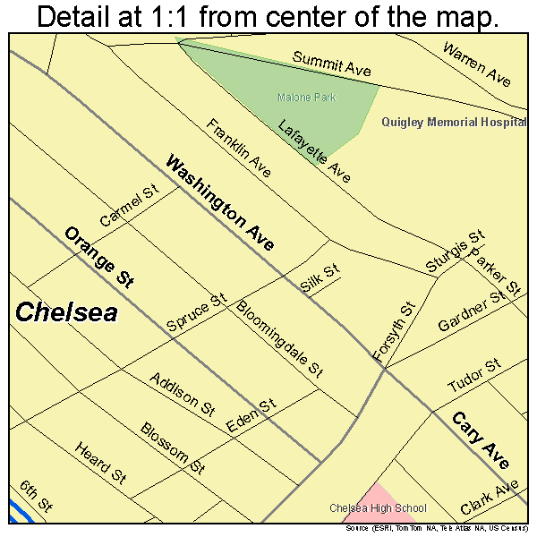 Map Of Chelsea Massachusetts
