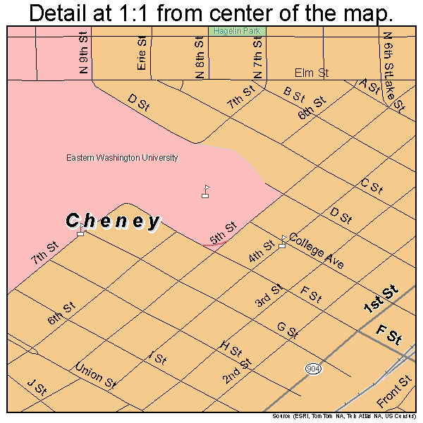 Cheney Washington Street Map 5311825