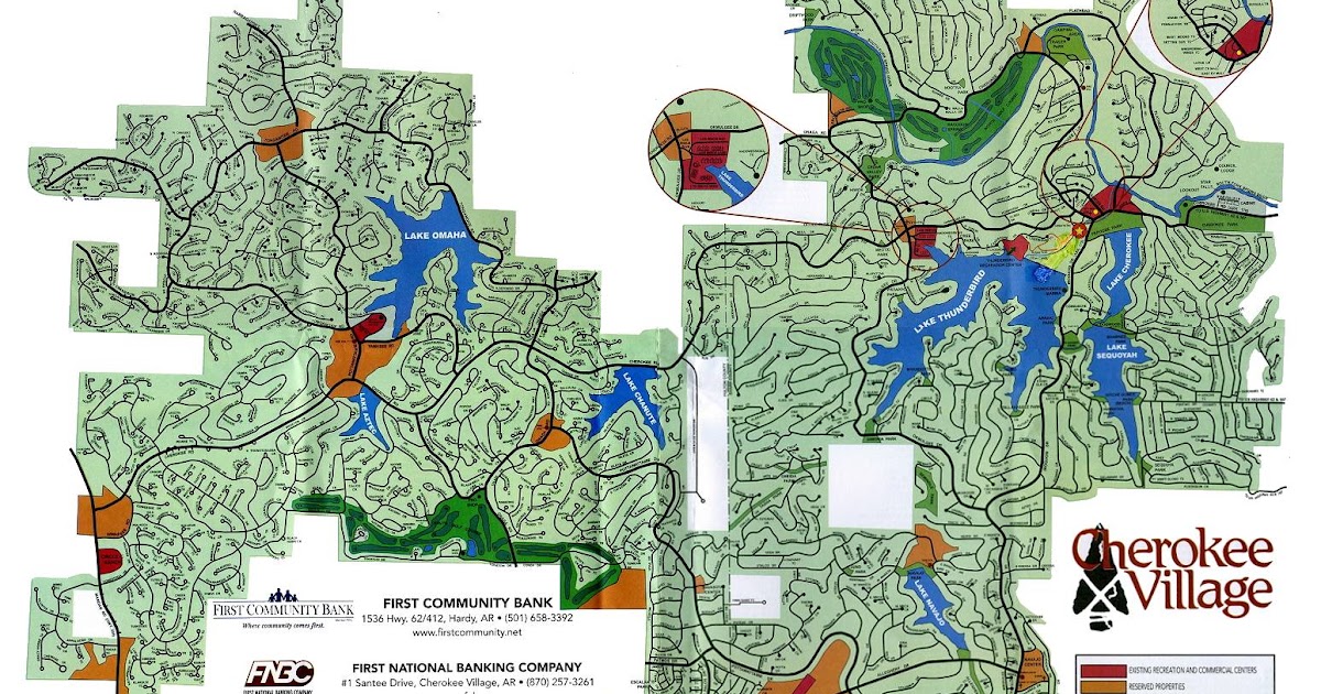 Cherokee Village Map