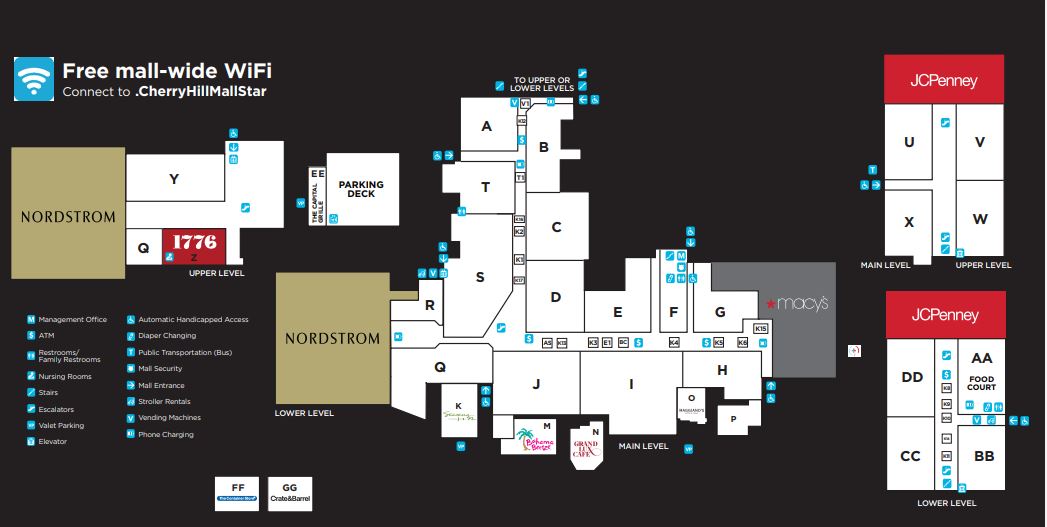 Cherry Hill Mall (131 stores)