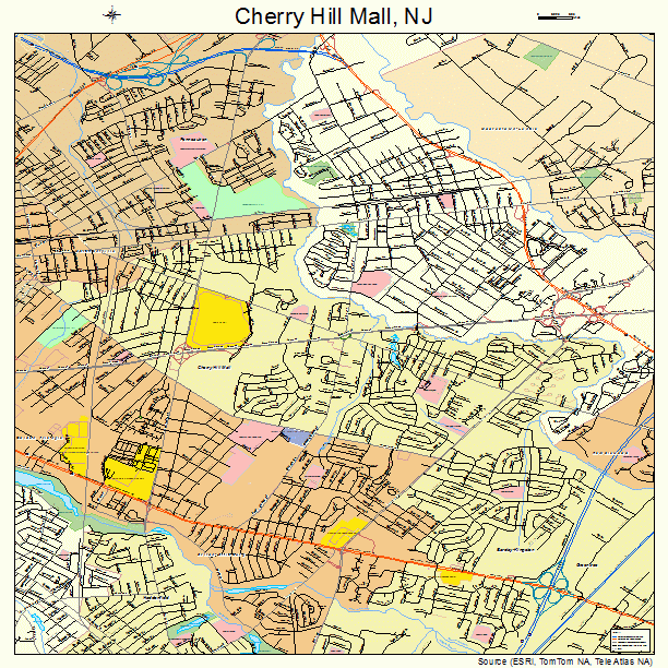 Cherry Hill Mall Street Map