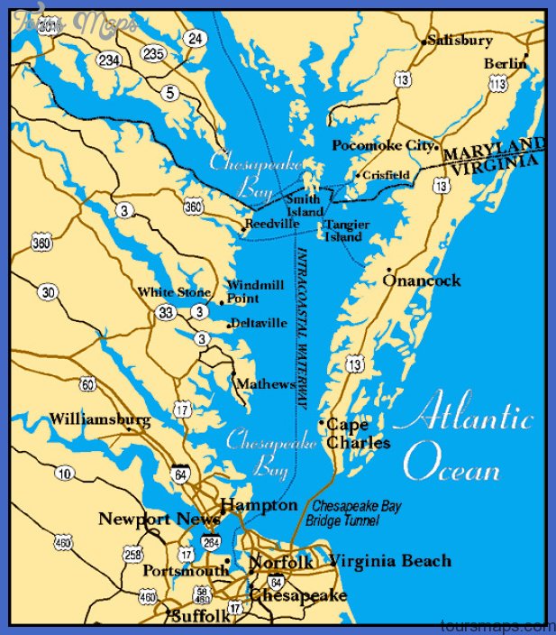 Chesapeake Map - ToursMaps.com